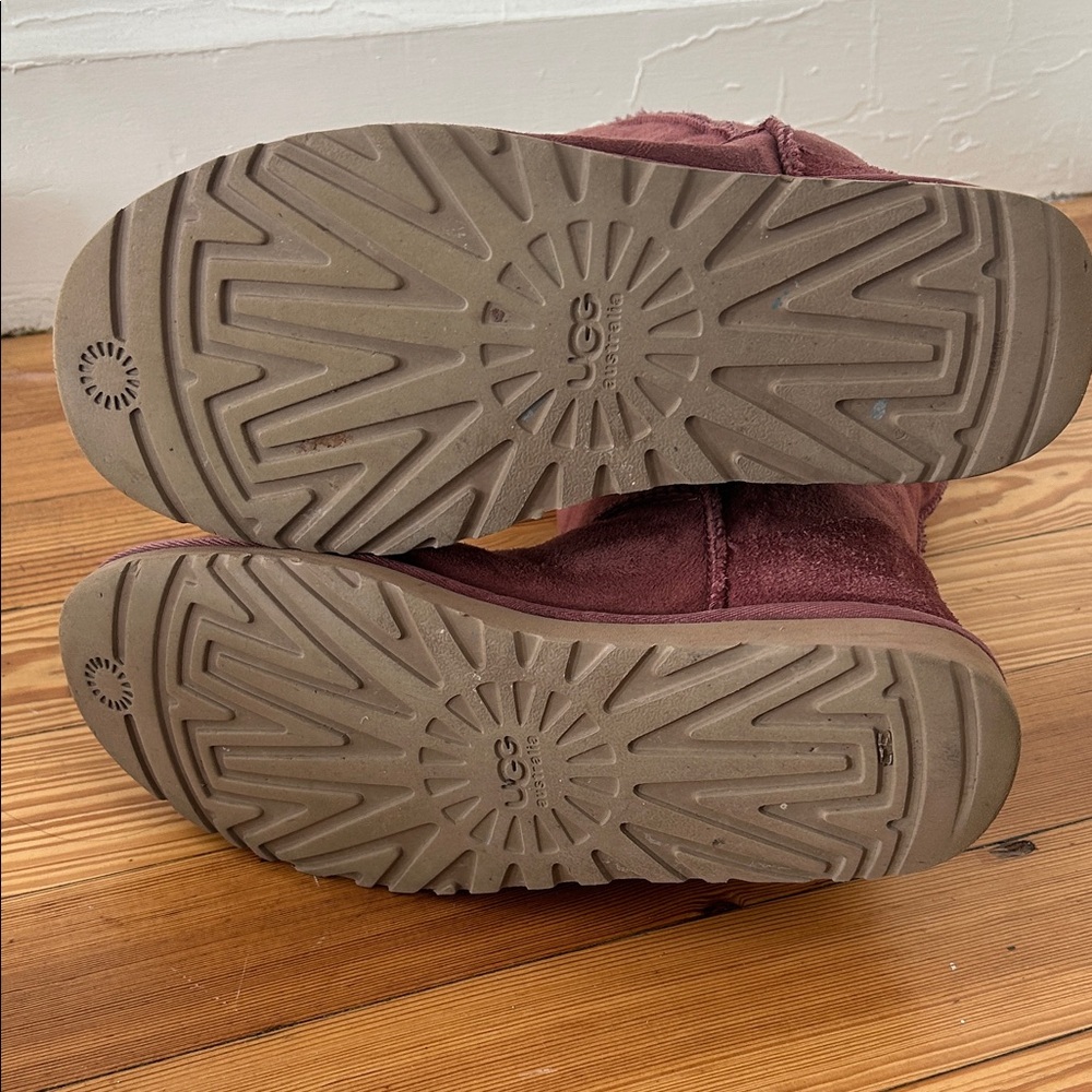 UGG Women's Winter Boots in Rich Burgundy - Picture 6 of 11